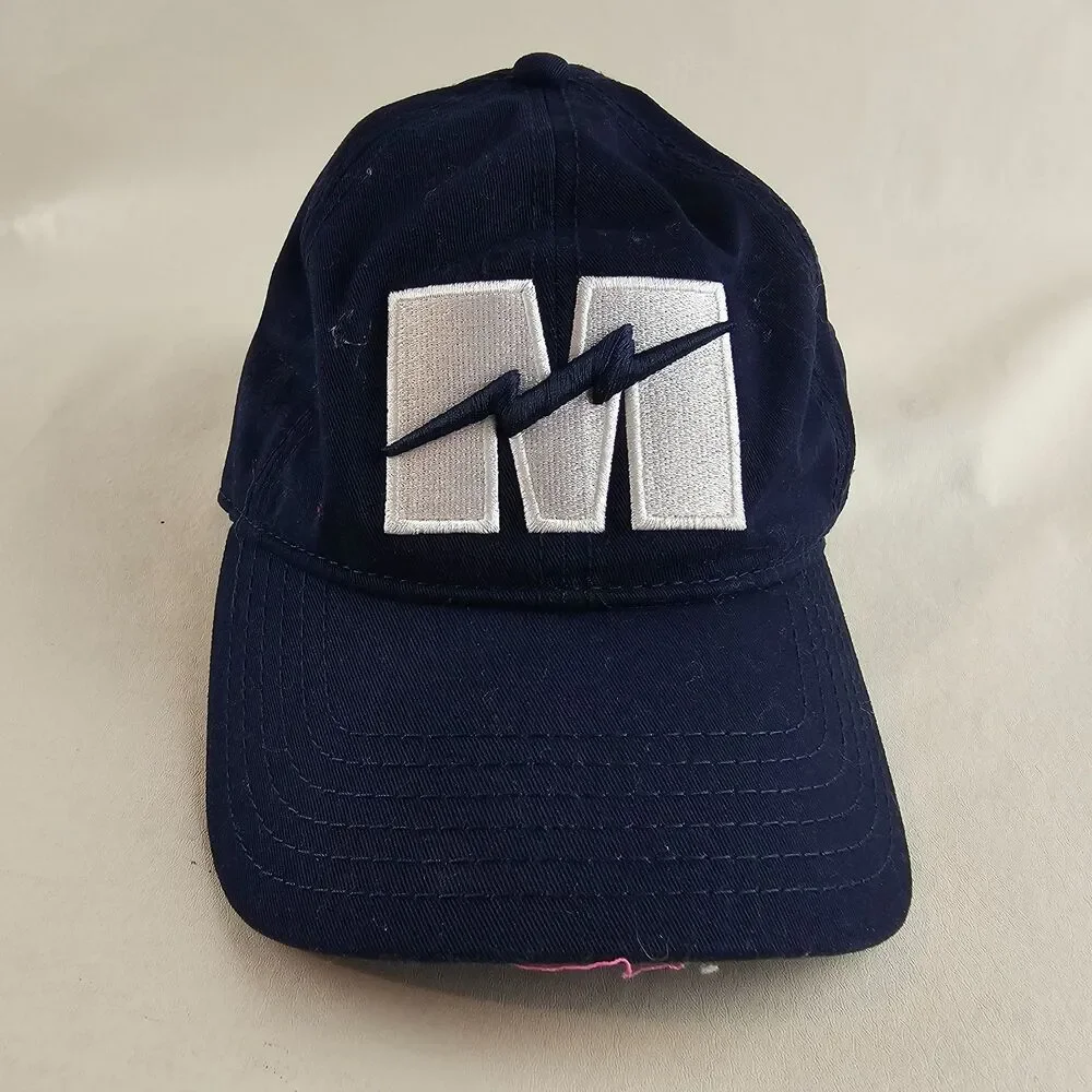 Under Armour Hat Womens OSFA Navy Blue Strapback Logo Baseball Cap Athletic Golf